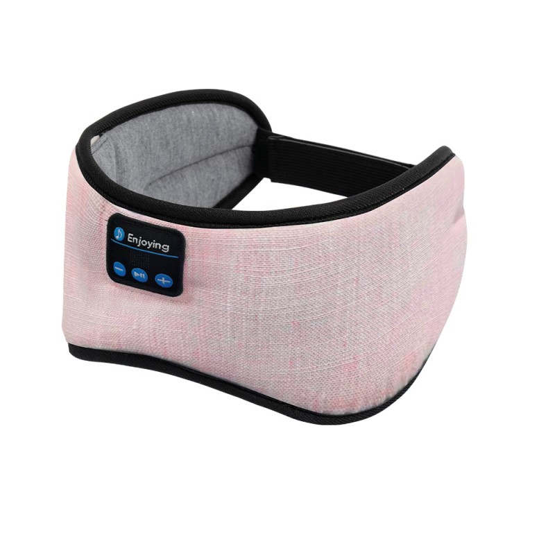 Les avantages pratiques du masque pour les yeux Bluetooth centré rose en coton pour un meilleur sommeil