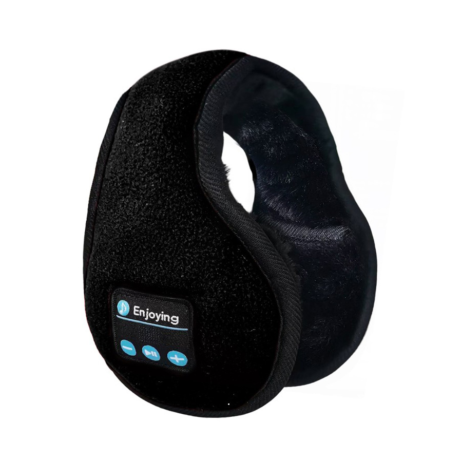 Cache-oreilles Bluetooth réglables noirs