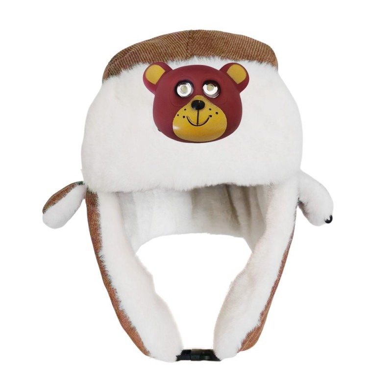 Chapeau des enfants bruns avec style tigre léger