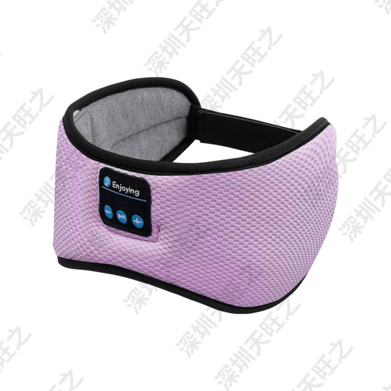 Masque pour les yeux Bluetooth centré violet en coton