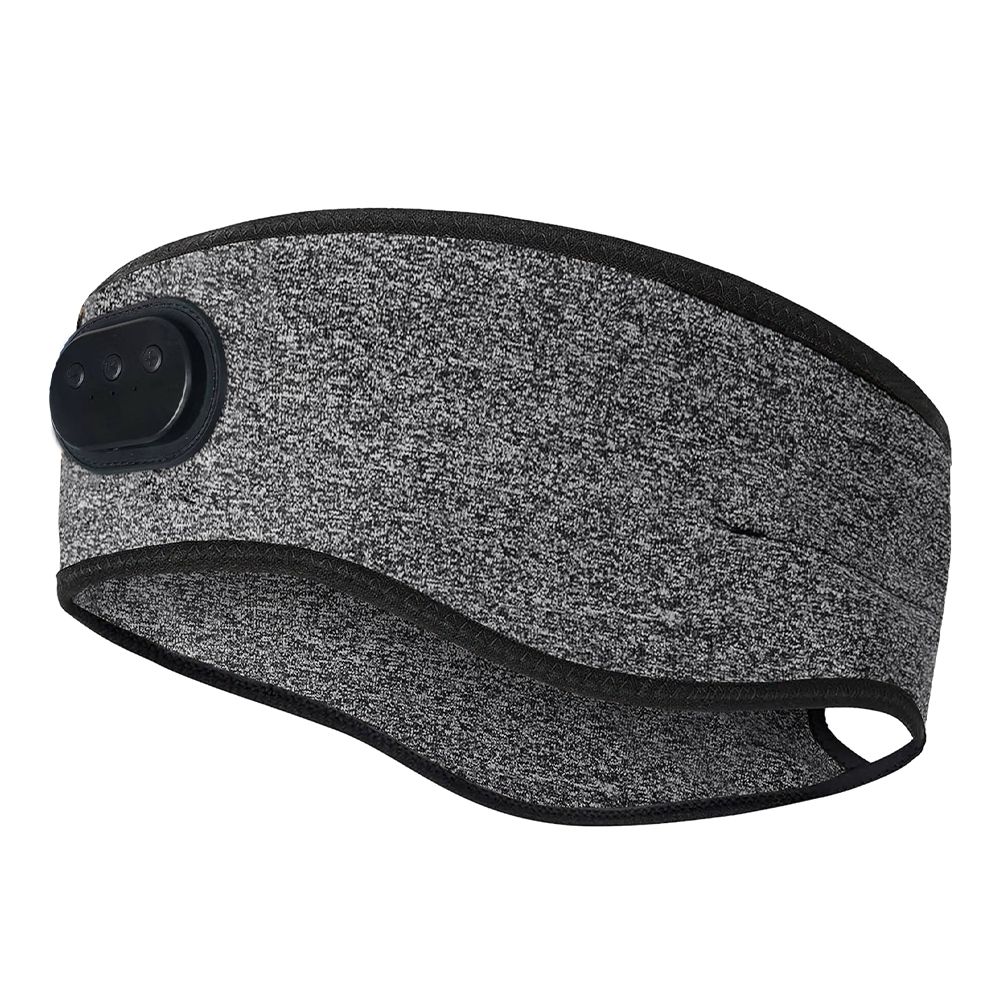 Casque de sport bandeau Bluetooth extensible gris